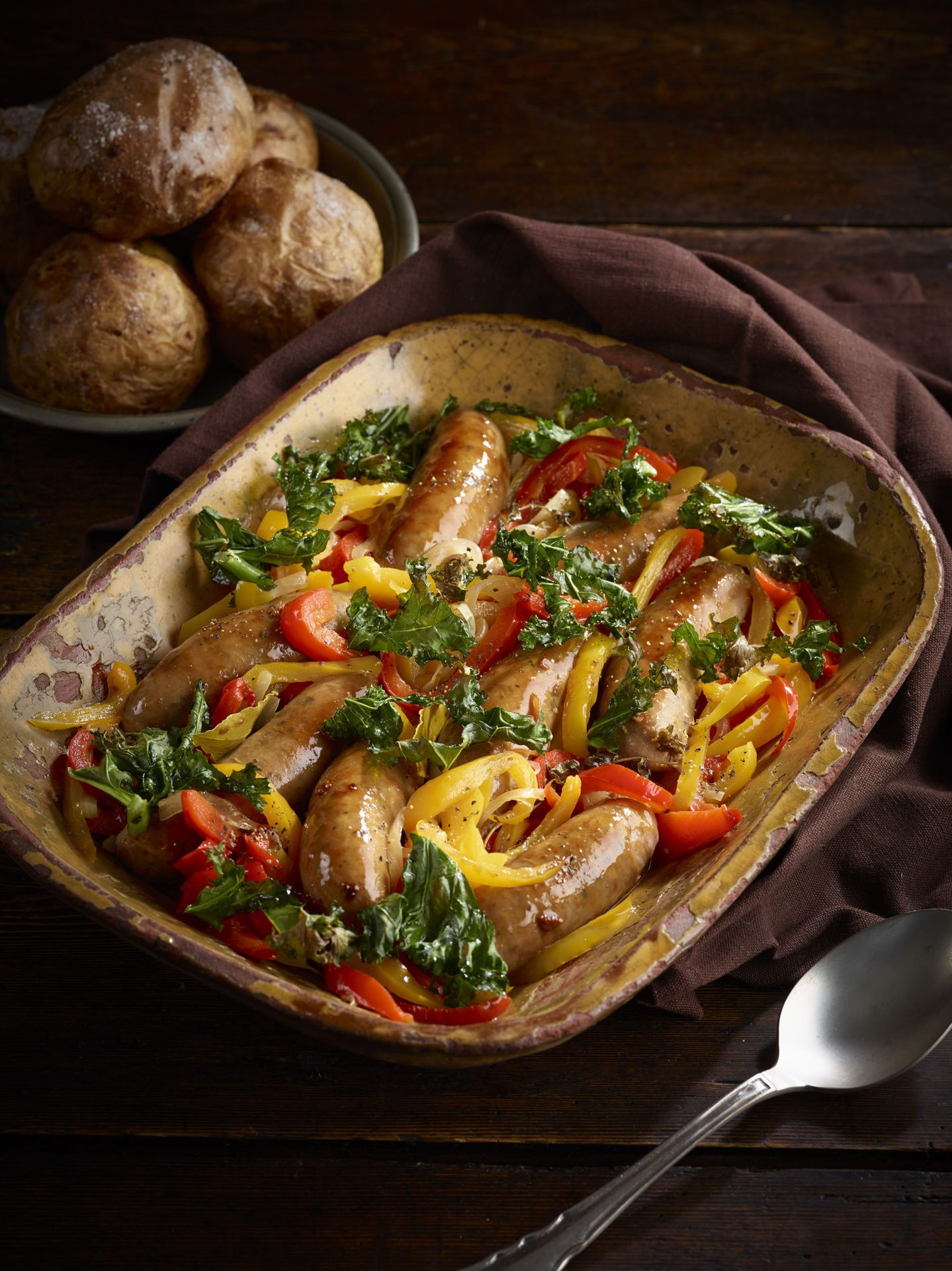 Italian Sausage Stew with Peppers &amp; Kale | Love Pork